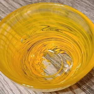 Yellow Glass Bowl